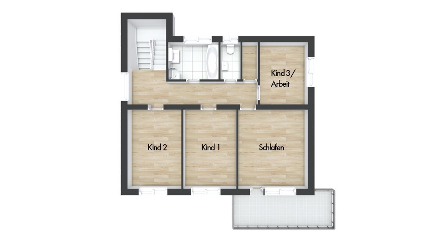 Grundriss Obergeschoss