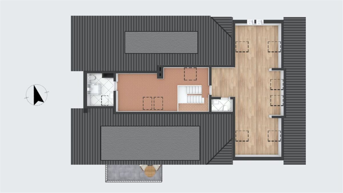 Grundriss Spitzboden
